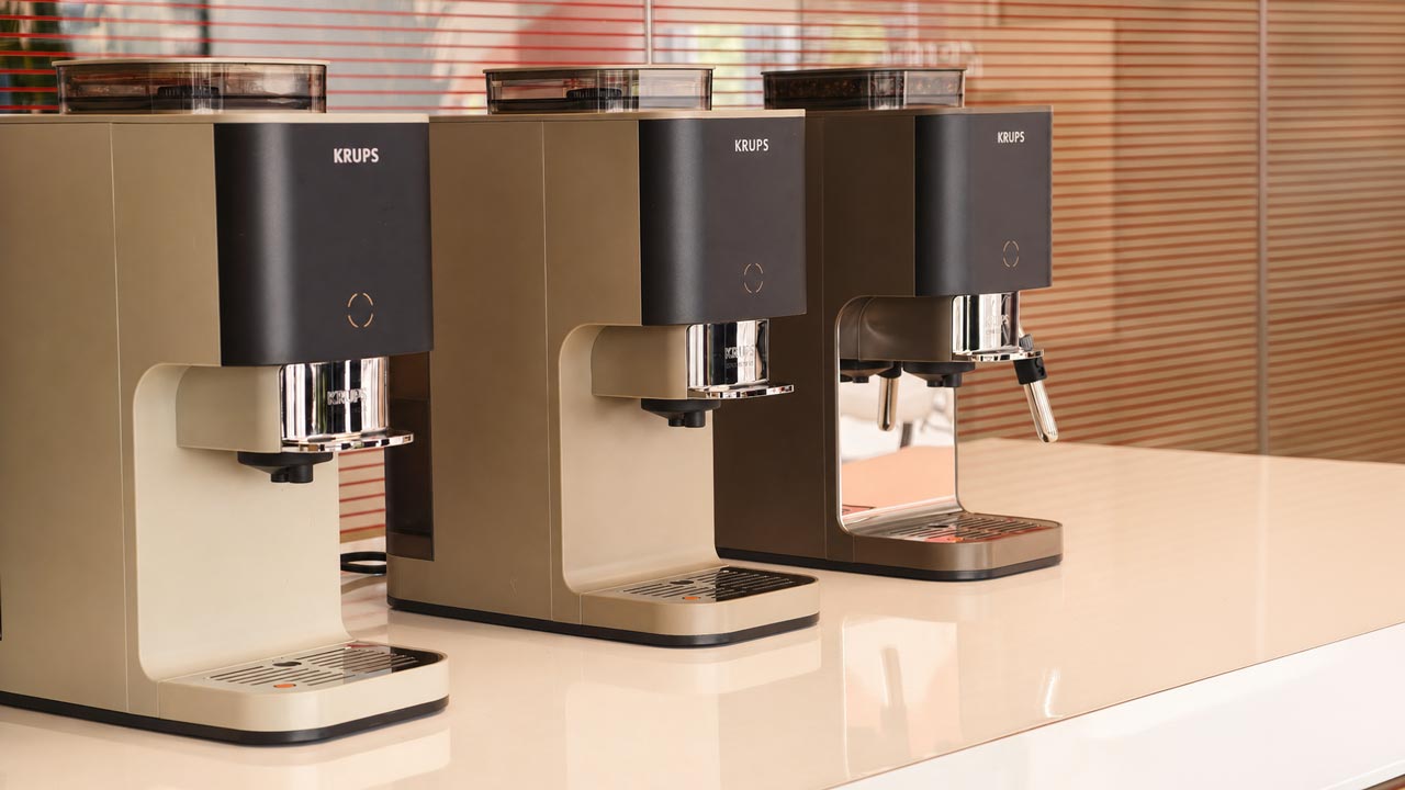 Krups Coffee Crush vista dal vivo durante l'evento di presentazione