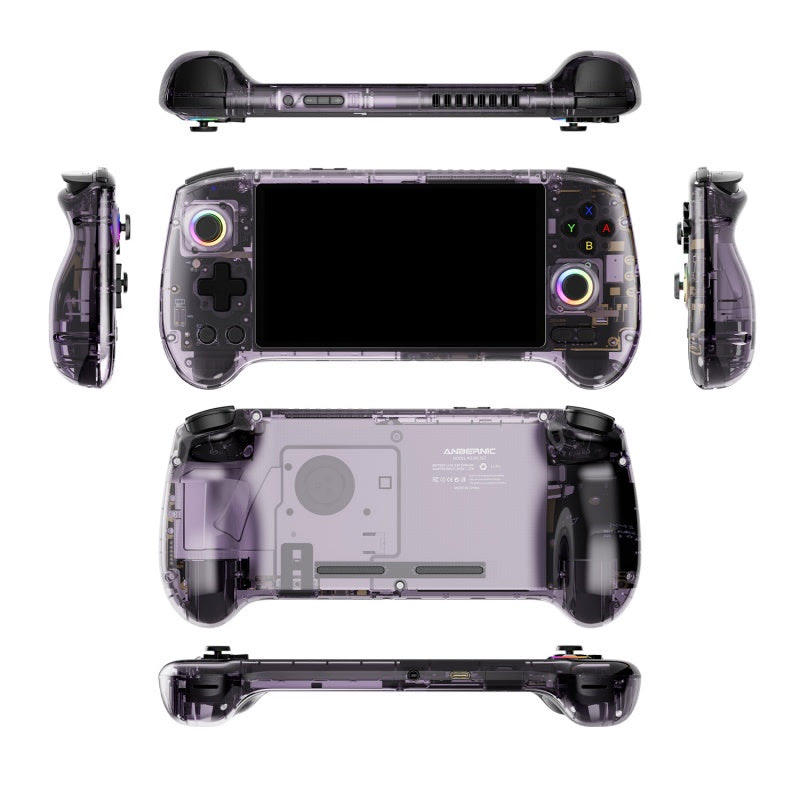 Console Anbernic RG 557 mostrata da piu angolazioni