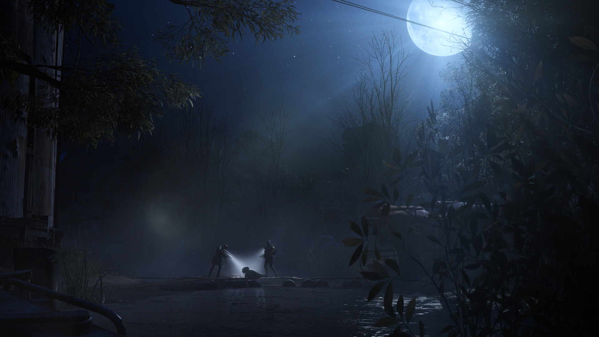 Un paesaggio notturno illuminato dalla luna — ARC Raiders.