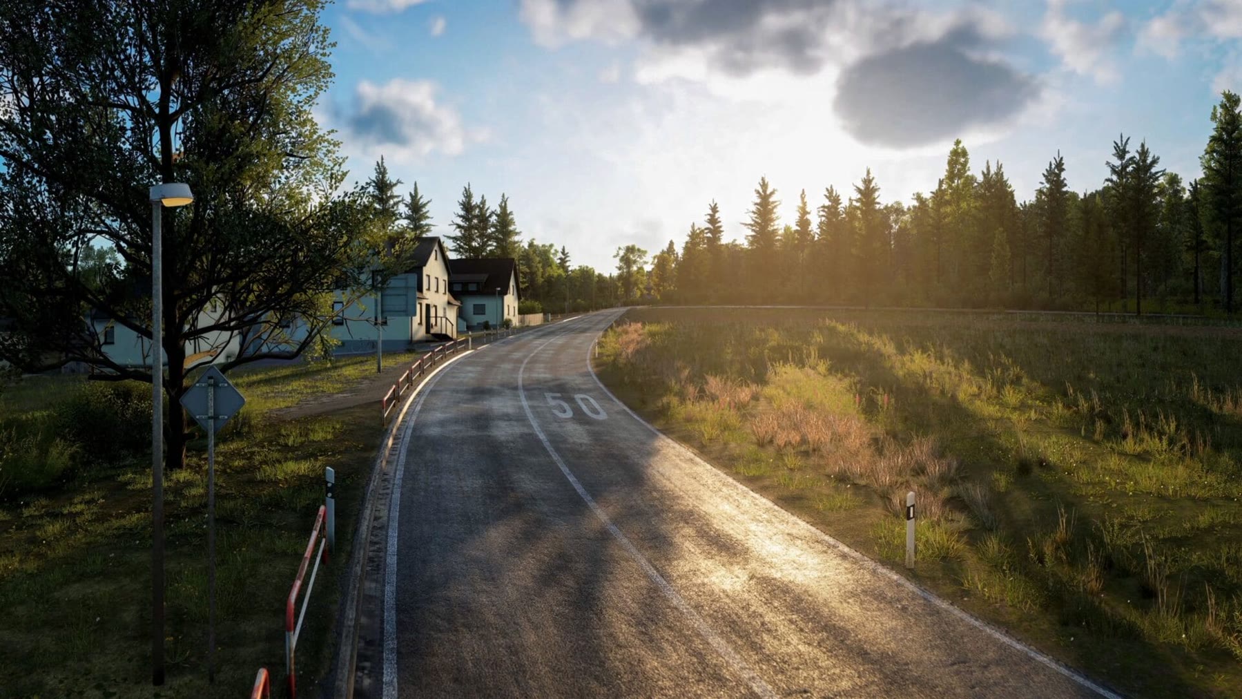 Le strade nei dintorni del Nürburgring in Assetto Corsa EVO. Immagine ufficiale di sviluppo KUNOS e 505 Games.