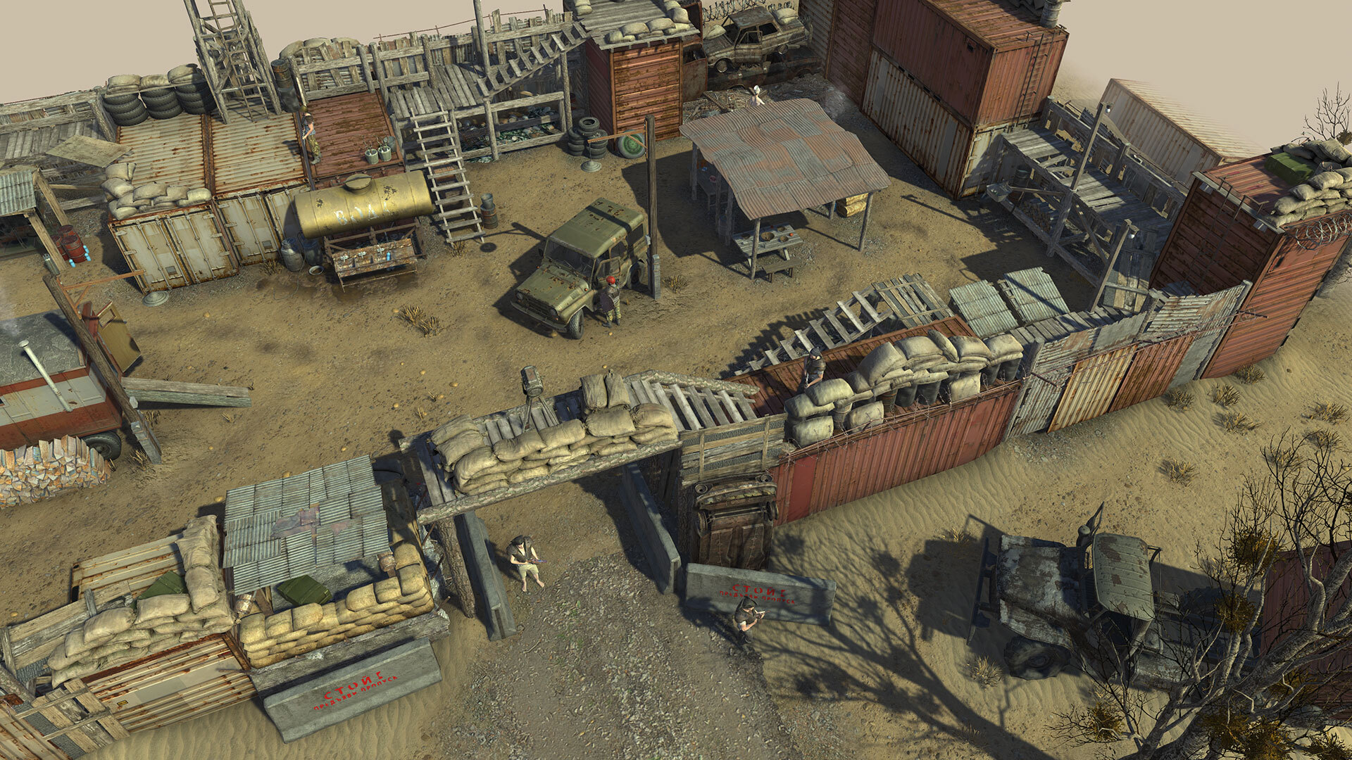 Avamposto sull'isola di Plague Island in ATOM RPG