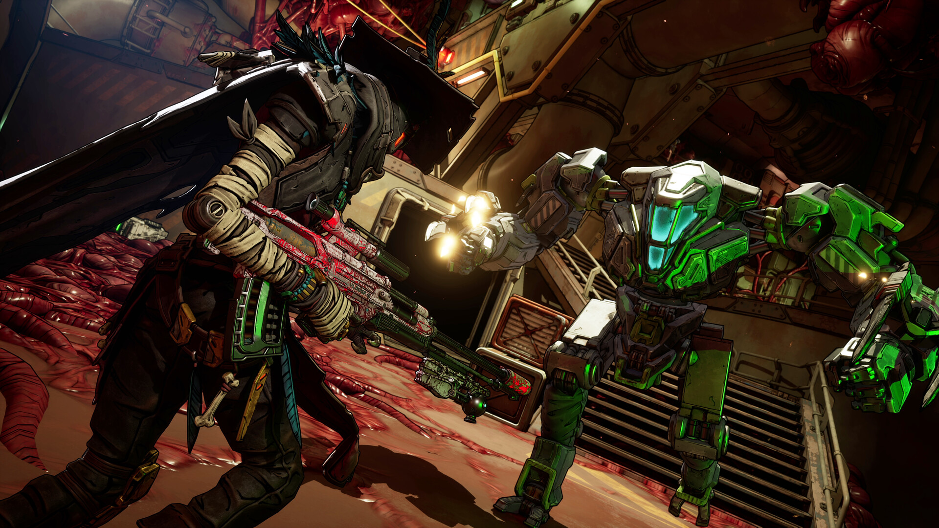 Scontro ravvicinato contro un nemico della nuova avventura — Borderlands 4.