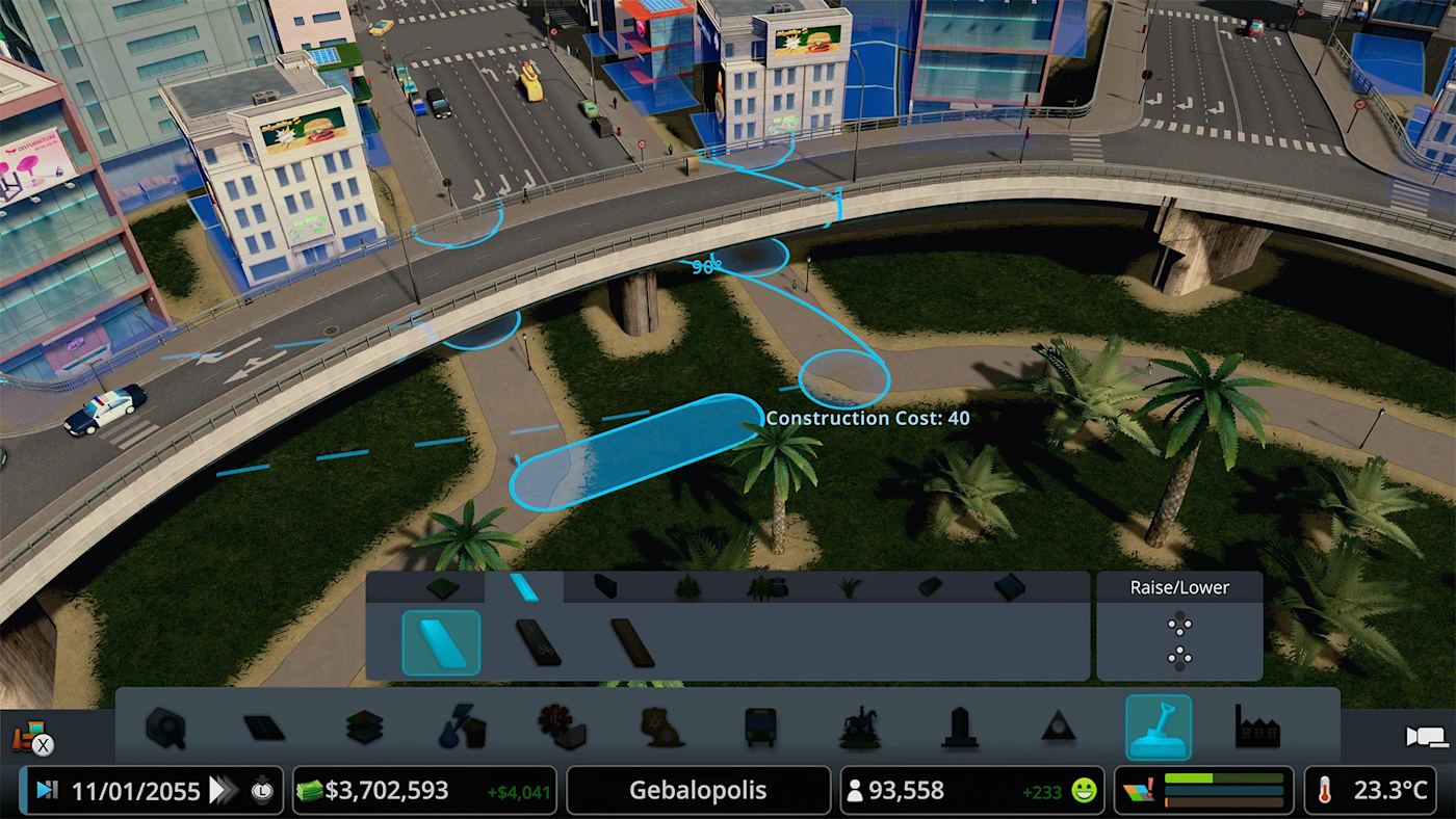 Editor delle strade in Cities: Skylines Expanded Edition