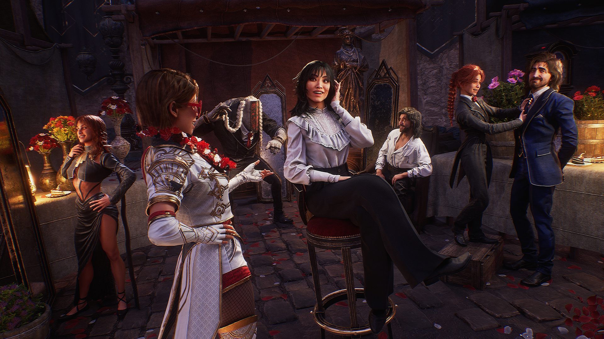 I personaggi nell’immagine delle nuove acconciature — Clair Obscur: Expedition 33.
