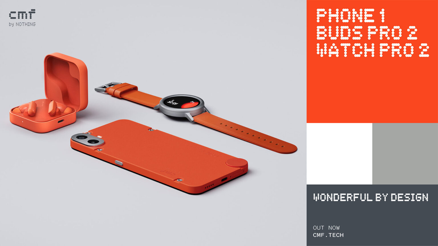 CMF Phone 1 Ufficiale: eclettico, colorato e…”accessoriato”! CMF Phone 1, Buds Pro 2 e Watch Pro 2