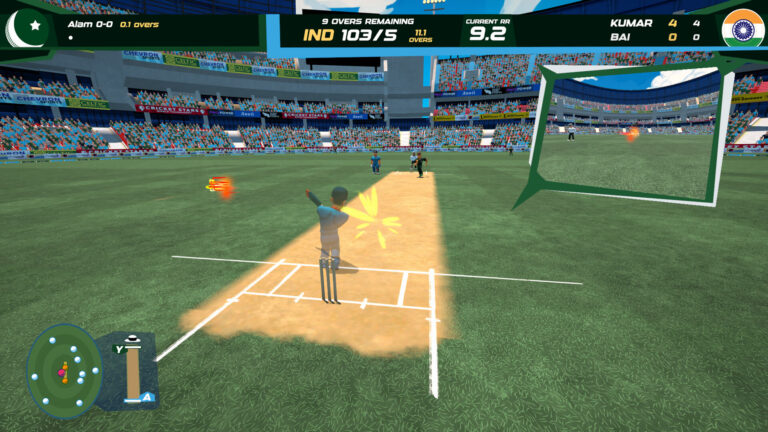 Don Bradman Cricket Jr in una schermata promozionale ufficiale. Immagine: Tru Blu Games.