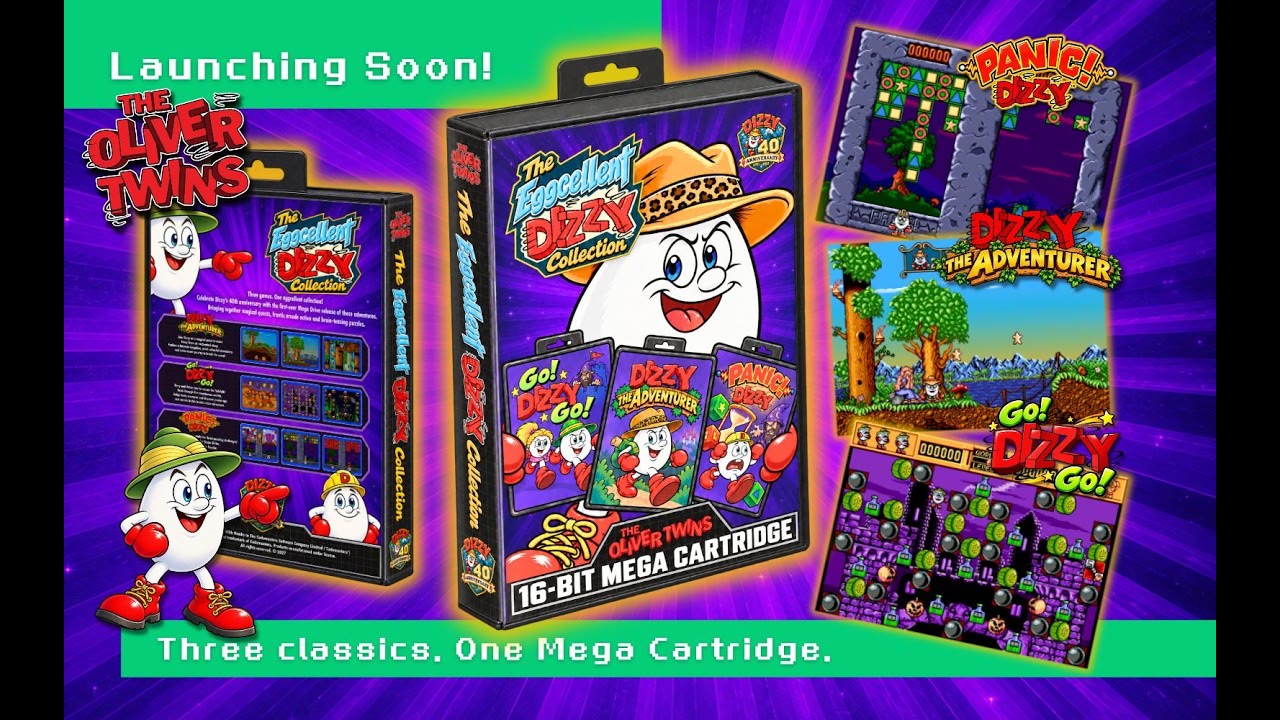 The Eggcellent Dizzy Collection: confezione e tre giochi nel teaser ufficiale degli Oliver Twins.