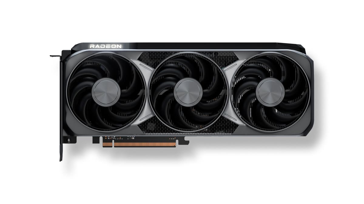 Radeon RX 9070 XT, famiglia RDNA 4: immagine prodotto ufficiale AMD, non un test della mod DLSS-NR.
