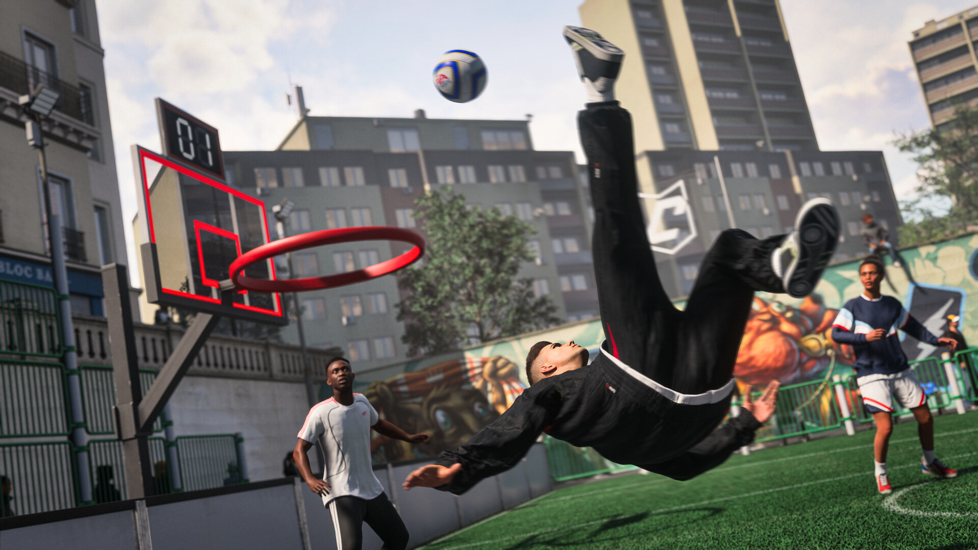 Acrobazia su un campo urbano nella modalità The Grounds — EA SPORTS FC 27.