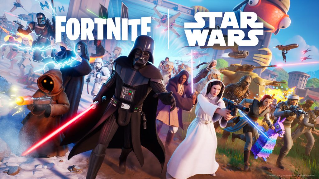 Immagine ufficiale della collaborazione tra Fortnite e Star Wars