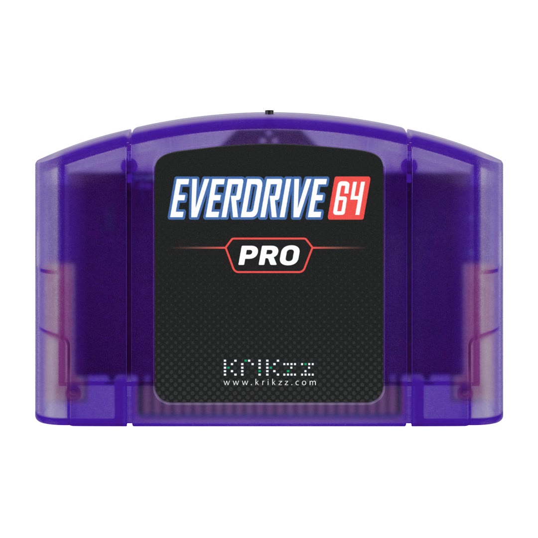Variante blu di EverDrive-64 Pro, foto ufficiale Krikzz