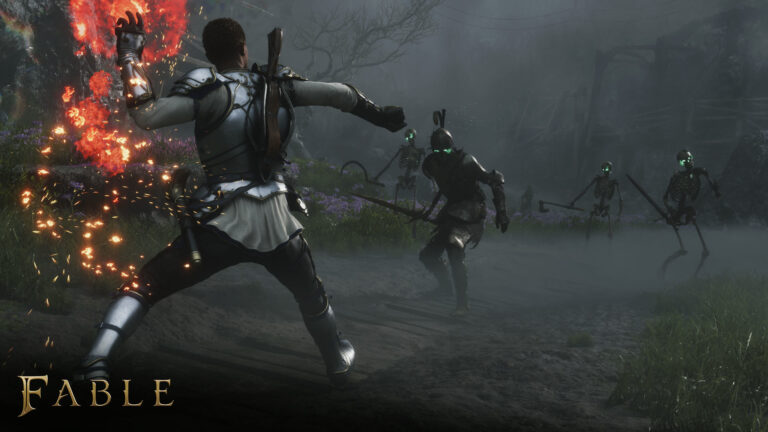 Fable, combattimento contro un nemico in uno screenshot ufficiale