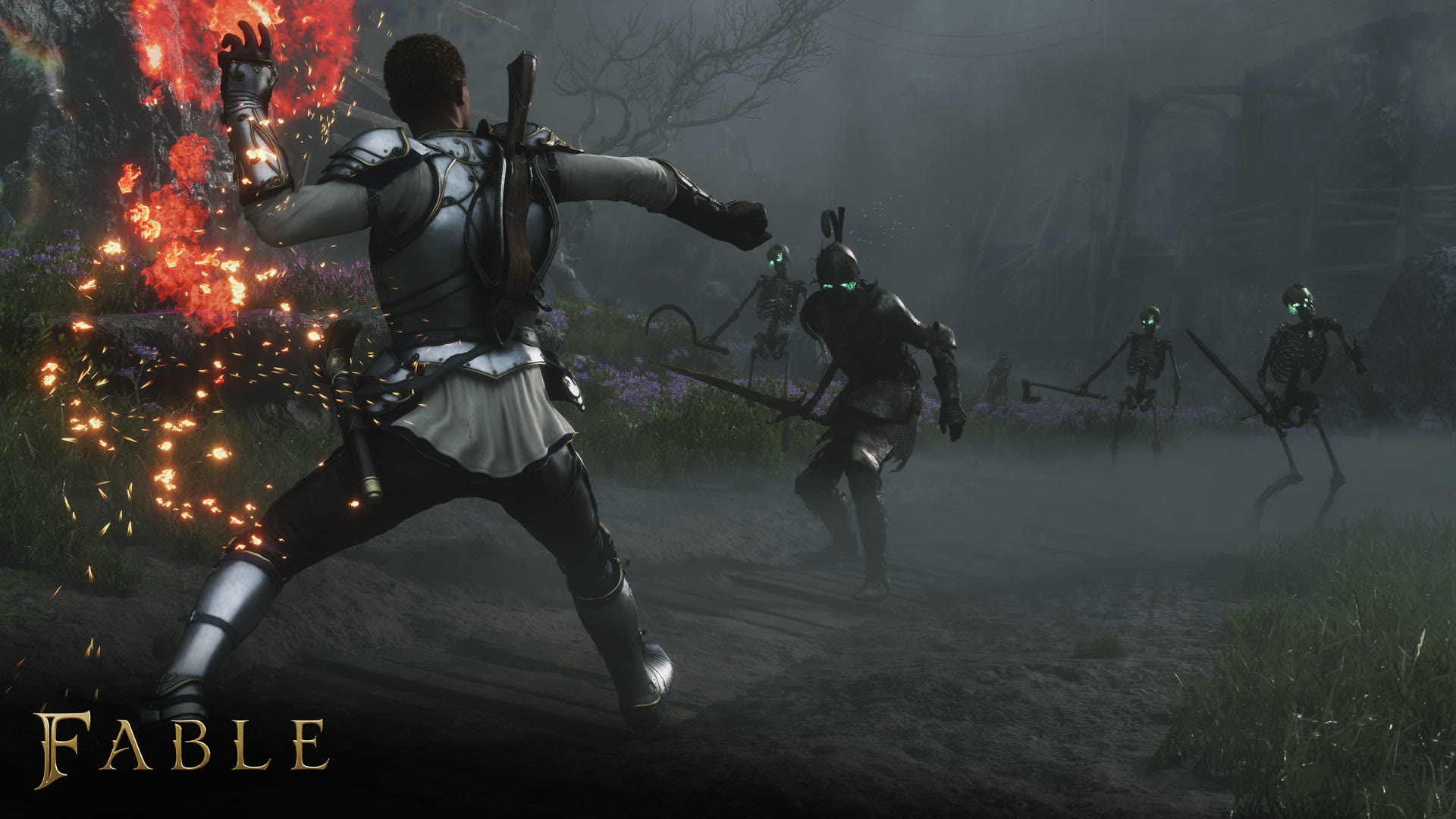 Fable, combattimento contro un nemico in uno screenshot ufficiale