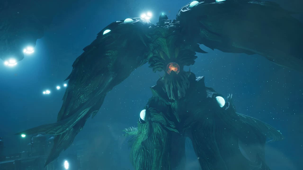 Cloud e il gruppo in Final Fantasy VII Revelation