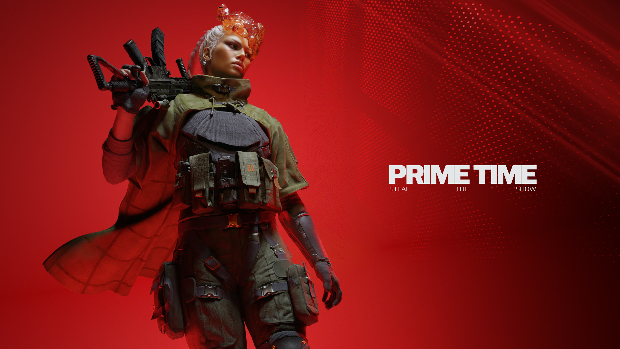 L’illustrazione ufficiale di PRIME TIME per THE FINALS. Immagine: Embark Studios.