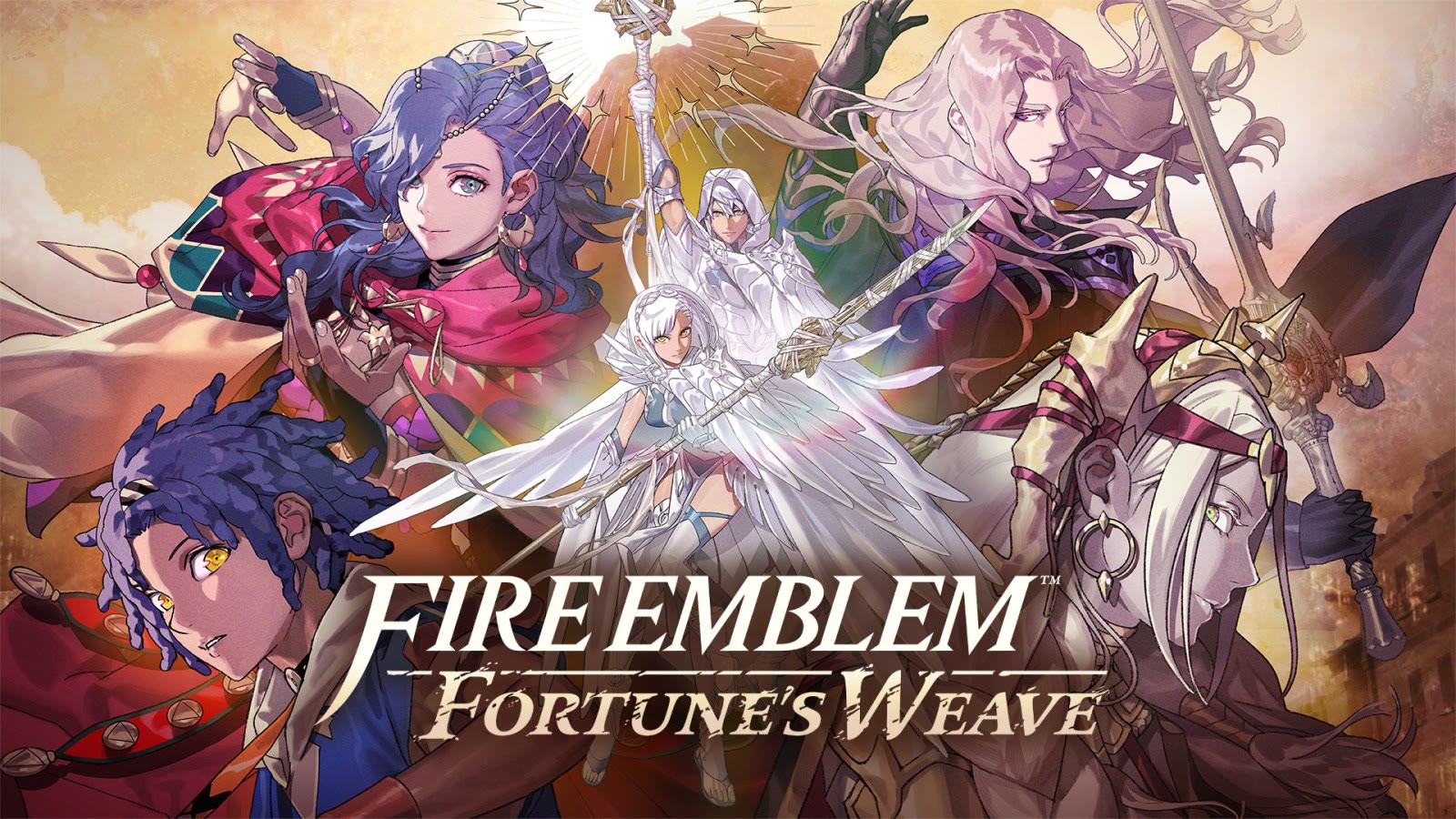 Arte ufficiale di Fire Emblem Fortune’s Weave con i protagonisti