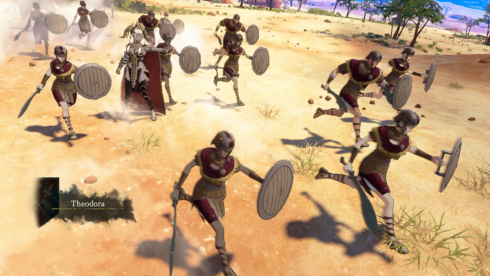 Theodora in una scena di combattimento di Fire Emblem Fortune’s Weave