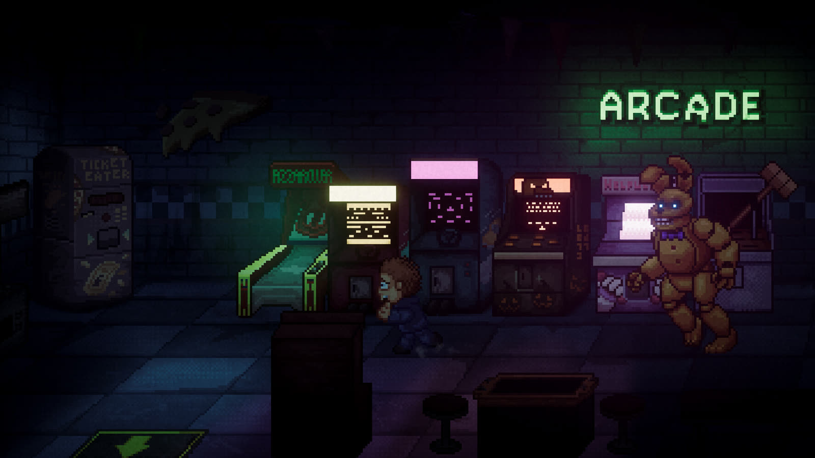Scena di Five Nights at Freddy's Into the Pit