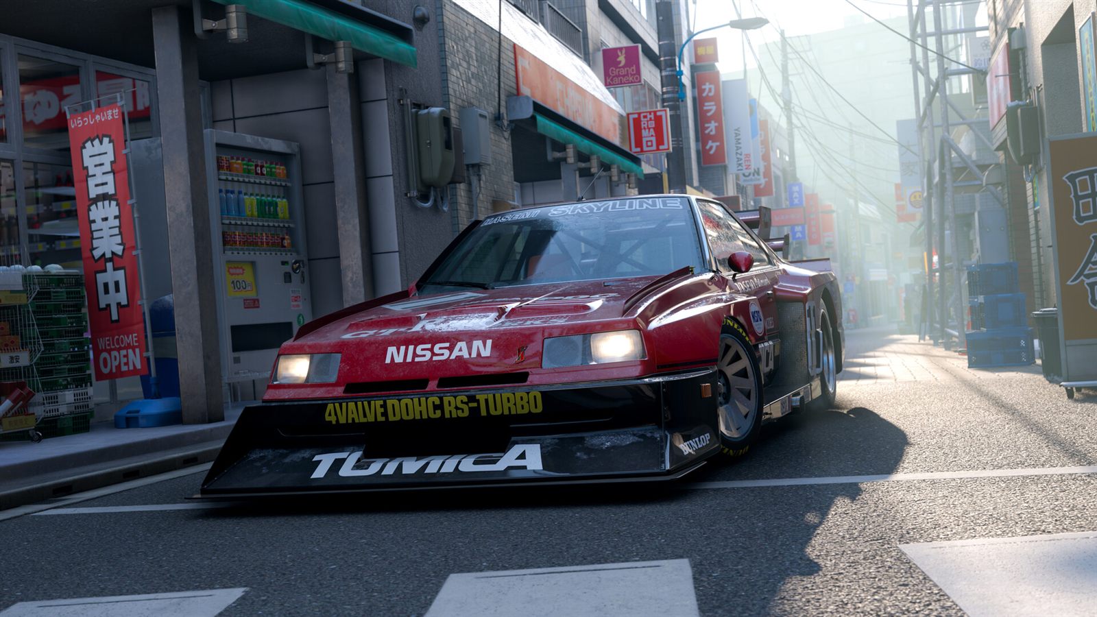 Una Nissan da corsa tra le strade di Tokyo in Forza Horizon 6