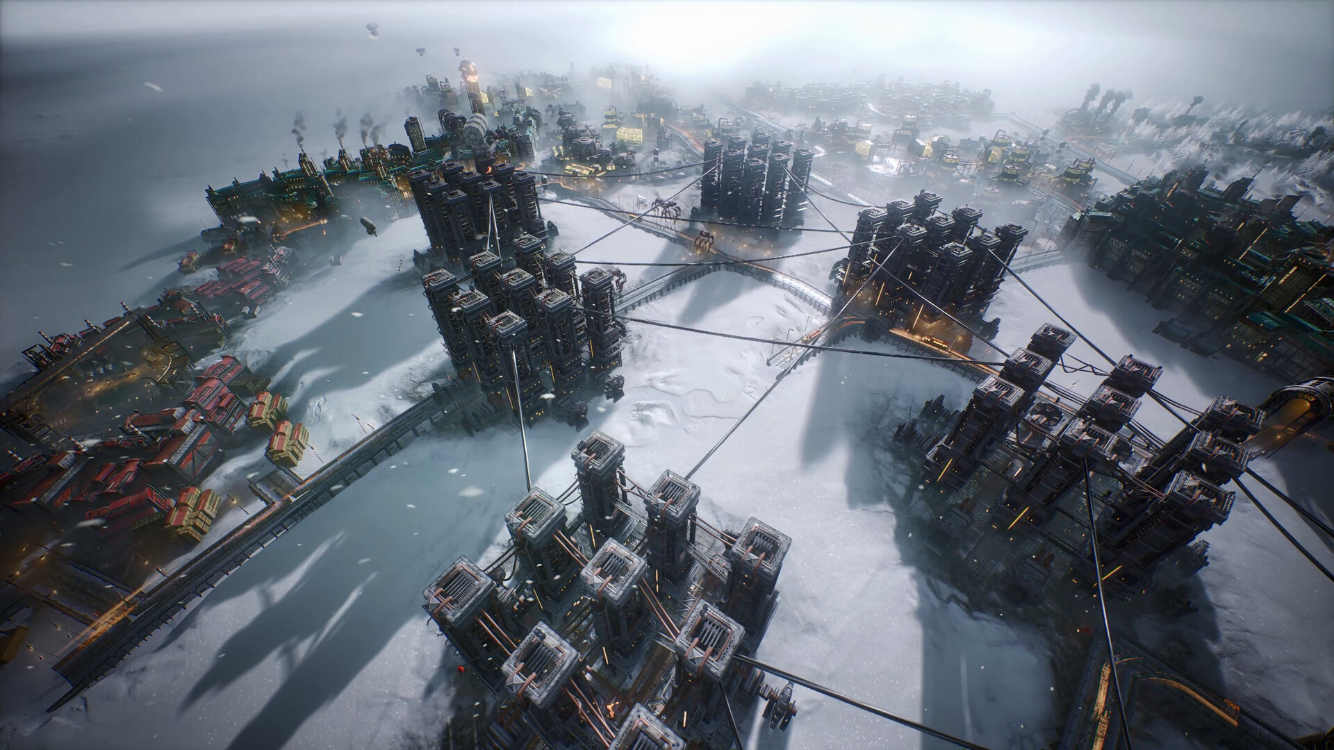 Distretti e strutture urbane nella neve — Frostpunk 2.