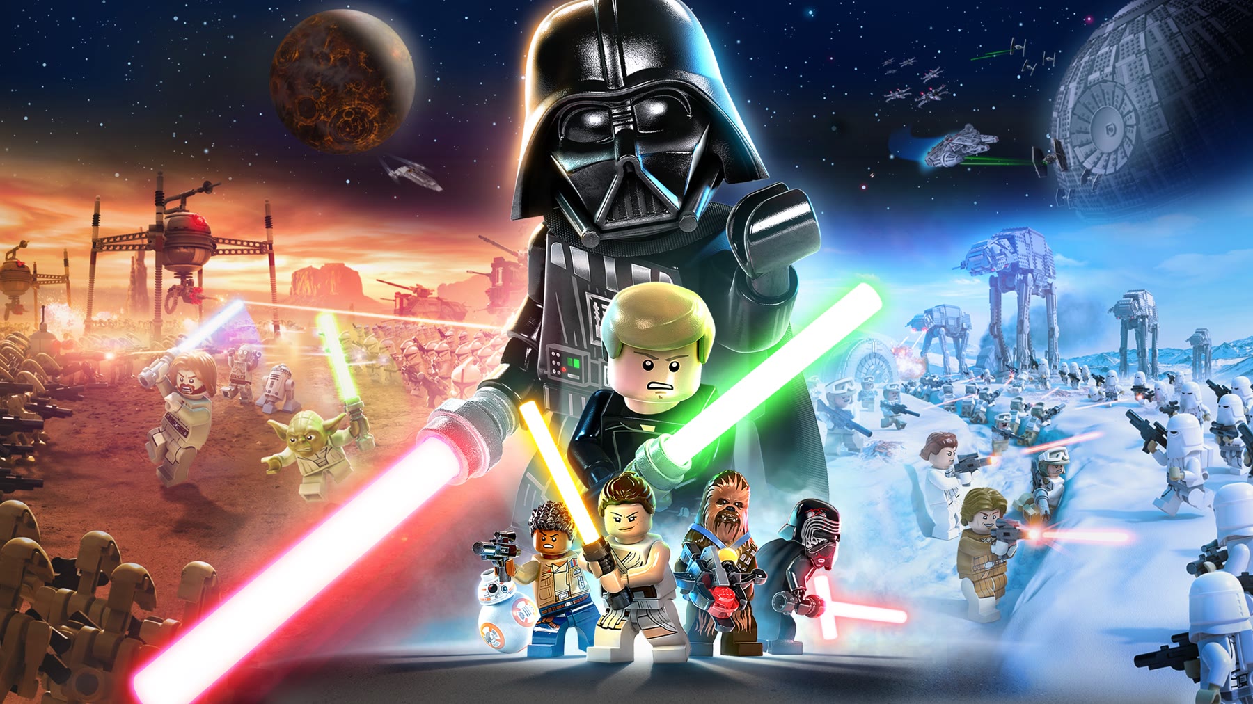 LEGO Star Wars: La Saga degli Skywalker, artwork ufficiale WB Games / TT Games dal Microsoft Store.