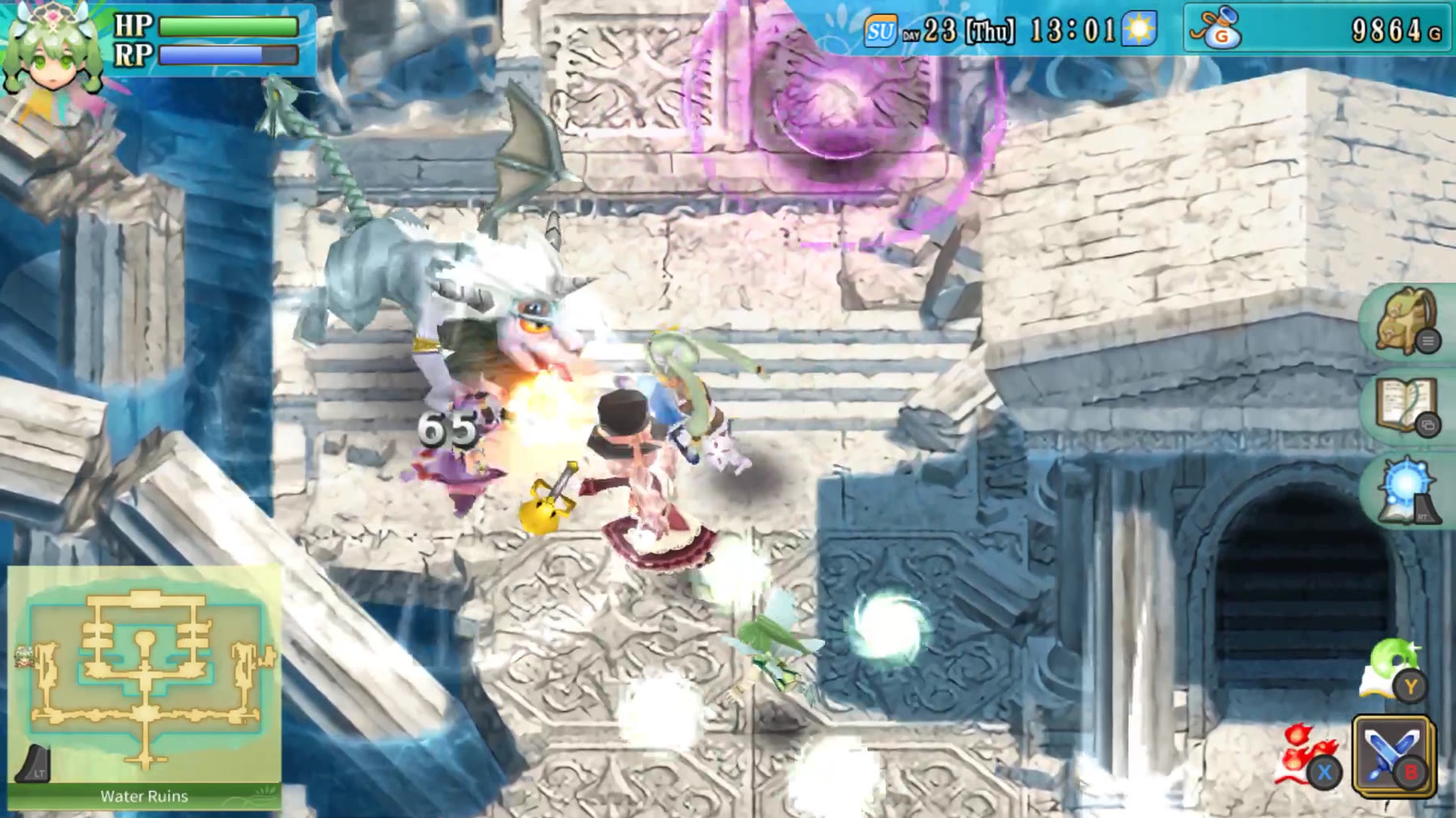 Rune Factory 4 Special, uno dei giochi citati nelle correzioni ai controller. Screenshot ufficiale: Marvelous/XSEED Games.