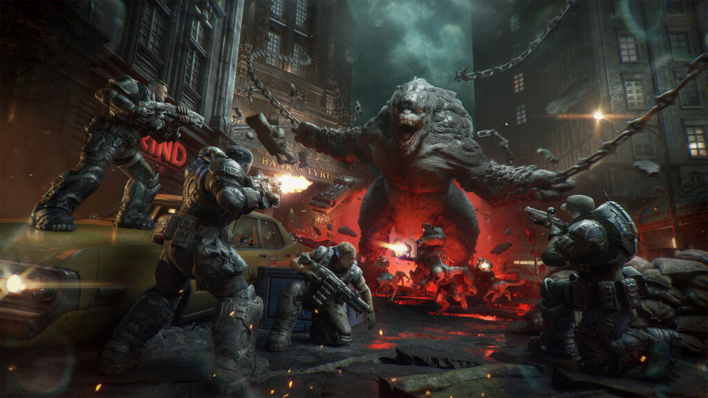 Horde Siege in Gears of War: E-Day, immagine ufficiale Xbox