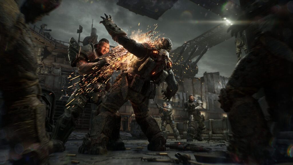 Scontro in Gears of War: E-Day, immagine ufficiale Xbox