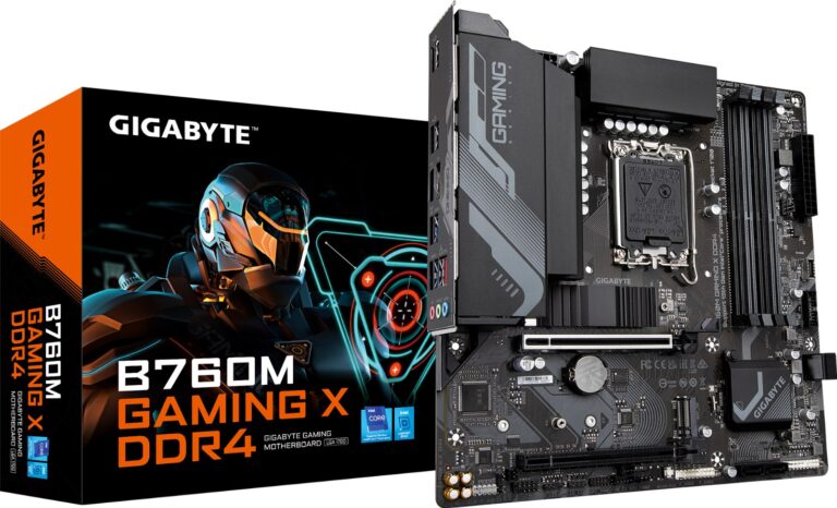 Scheda madre Gigabyte B760M Gaming X DDR4, immagine ufficiale del prodotto