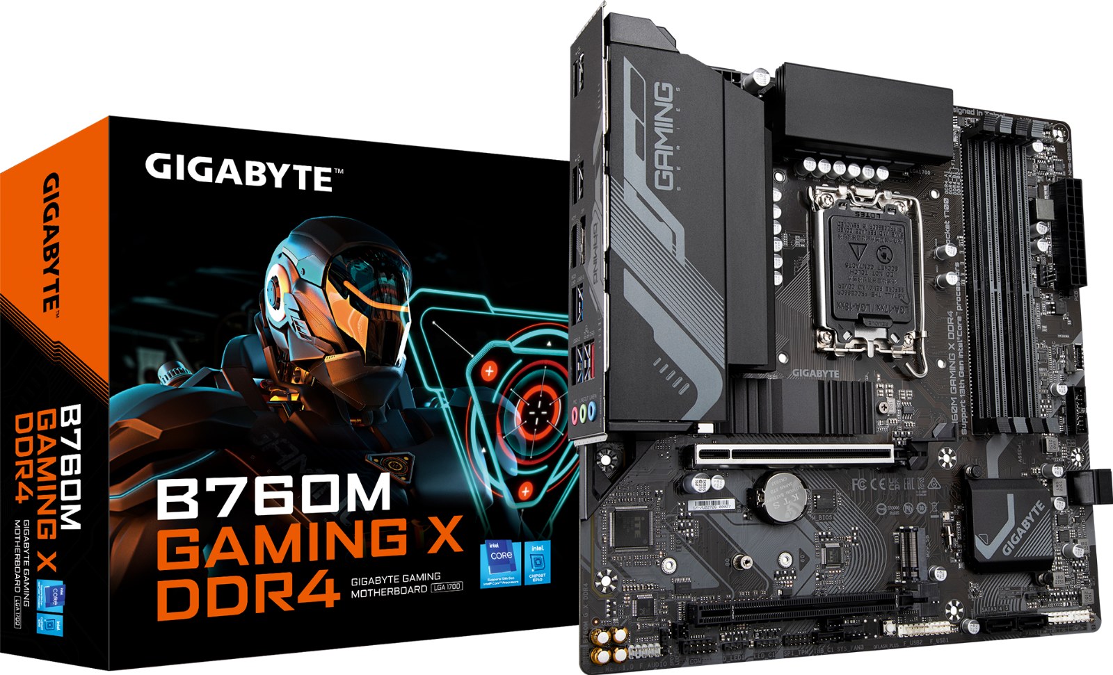 Scheda madre Gigabyte B760M Gaming X DDR4, immagine ufficiale del prodotto