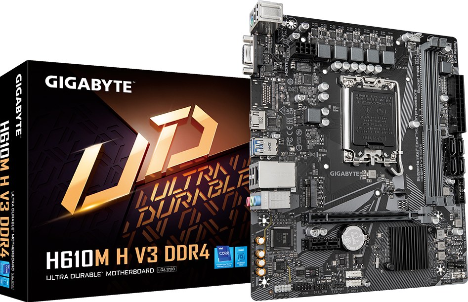 Scheda madre Gigabyte H610M H V3 DDR4, immagine ufficiale del prodotto