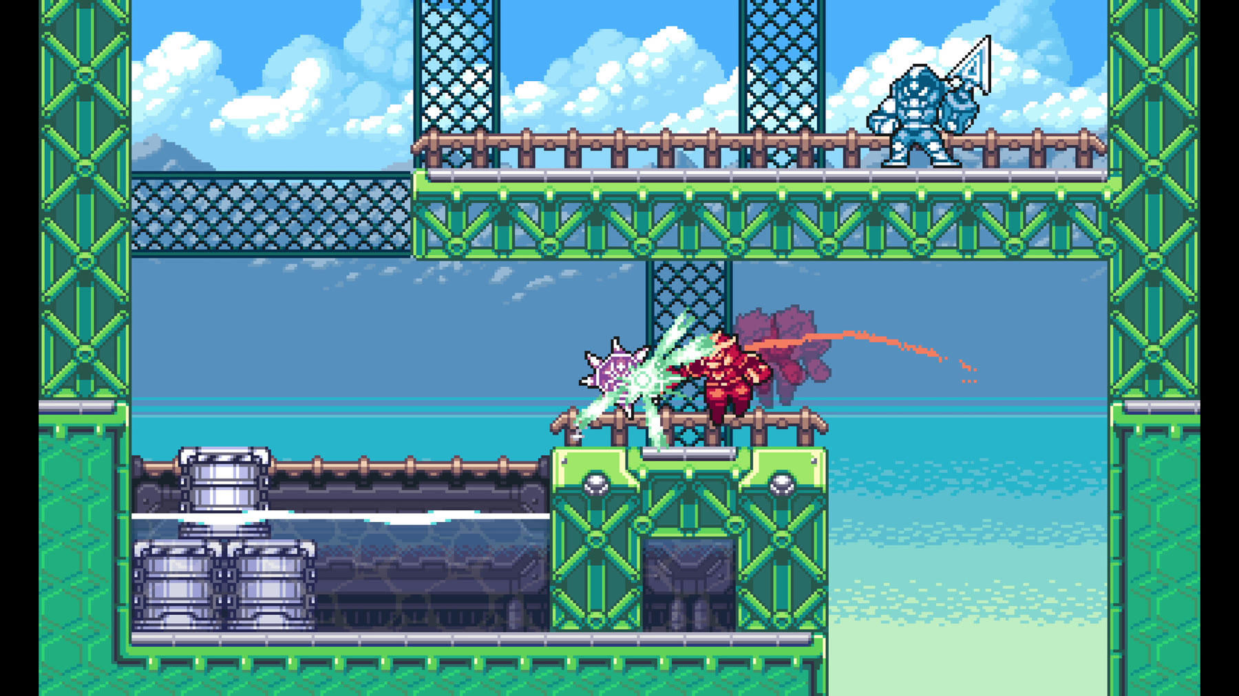 Un combattimento di Gravity Circuit 2, immagine ufficiale dalla scheda Steam della demo.