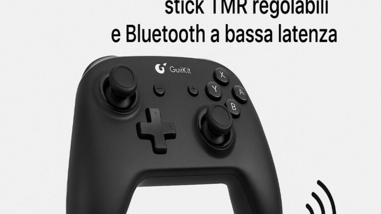 Controller GuliKit TT Series con stick TMR regolabili