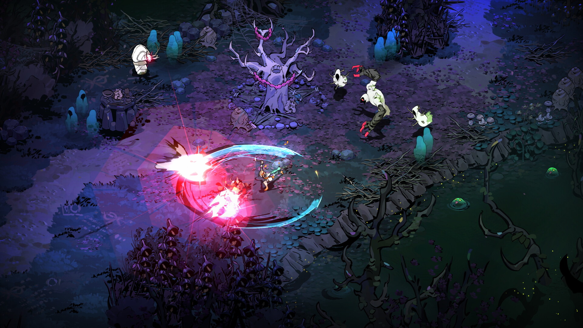 Melinoe in combattimento nel gioco — Hades II.