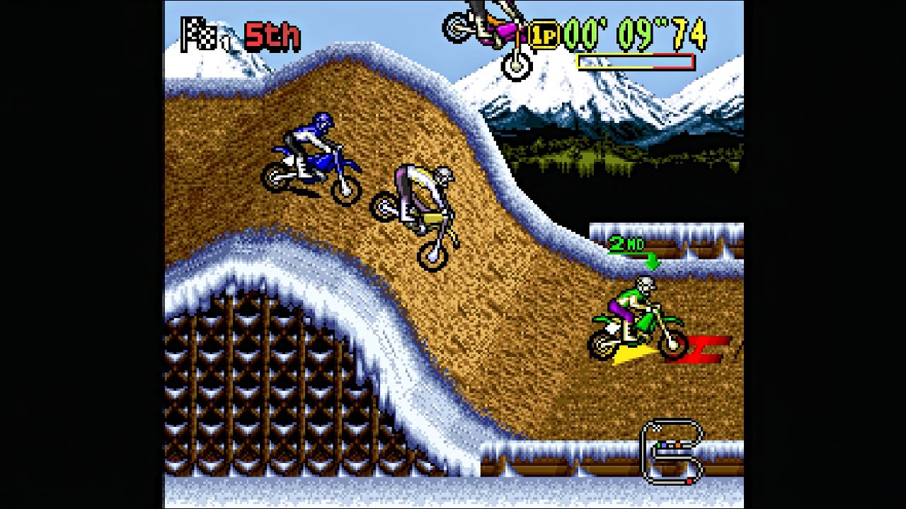 Una gara su pista innevata in Moto X