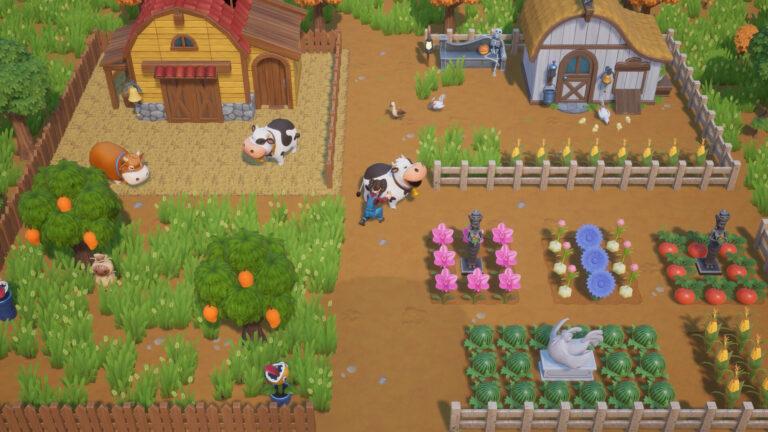 Una fattoria di Coral Island, immagine ufficiale del gioco.