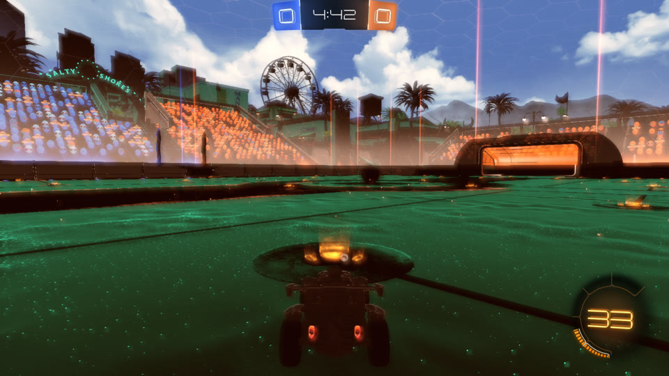Rocket League avvia una partita con Utsuro, ma conserva limiti tecnici.