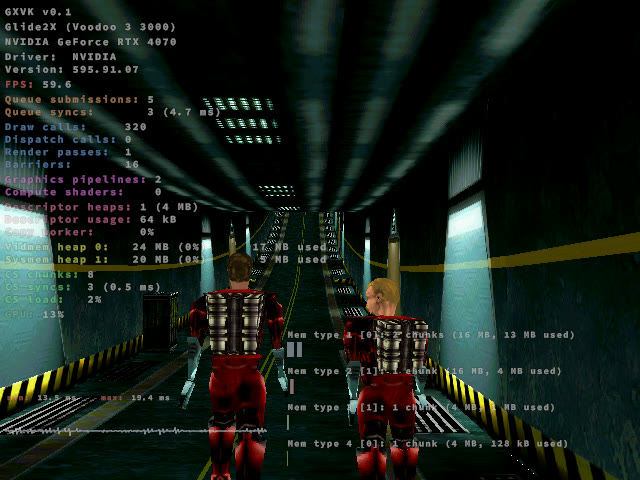 Incubation: Time Is Running Out con GXVK 0.1. Il progetto Glide è ancora una prima alpha.