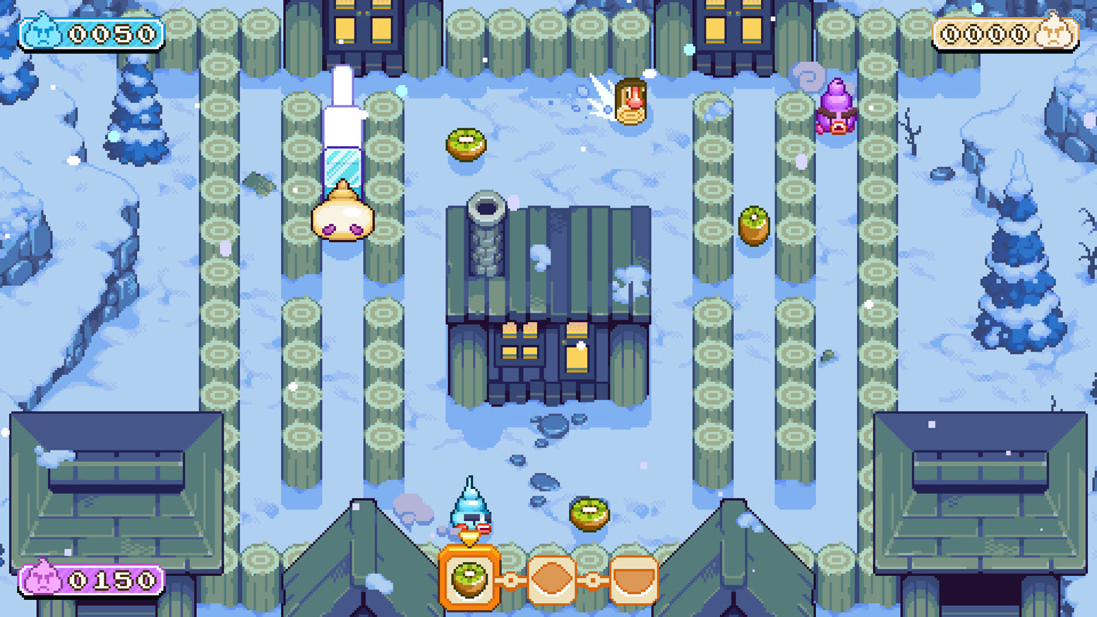 La grafica in pixel art di Triple Scoop e un’arena rinnovata, dalla galleria ufficiale Steam.