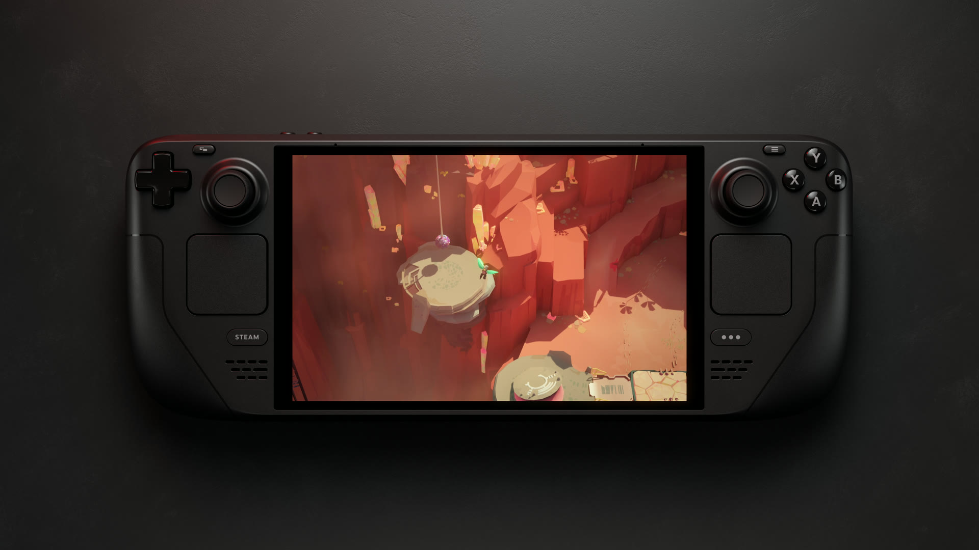 Steam Deck OLED con Cocoon, dal press kit ufficiale Valve.
