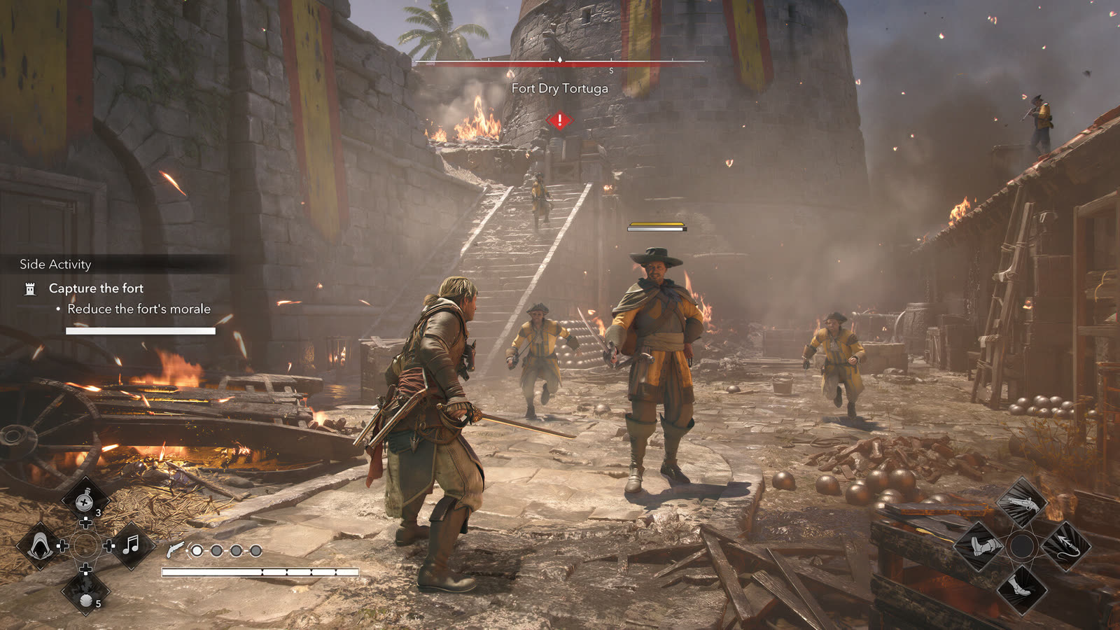 Una fortezza di Black Flag Resynced in uno screenshot Ubisoft. Nel New Game+ le fortezze tornano da conquistare.