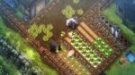 Coltivazioni e animali di Village in the Shade in uno screenshot promozionale ufficiale Steam.