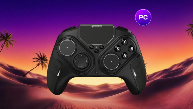 Stealth Flip con i touchpad esposti, nell’immagine promozionale ufficiale di Turtle Beach.