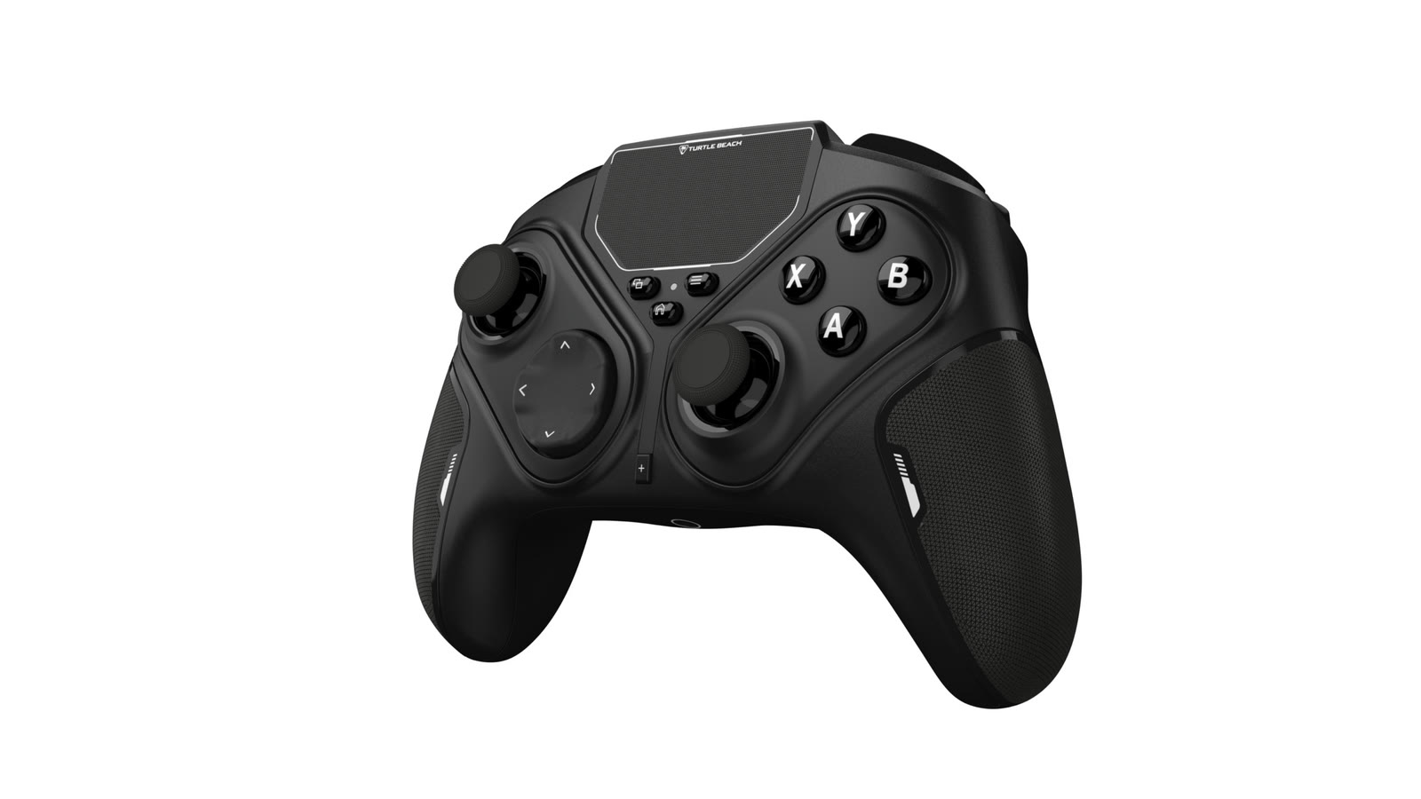 I moduli ribaltabili permettono di alternare stick analogici e superfici capacitive senza rimuoverli dal controller.