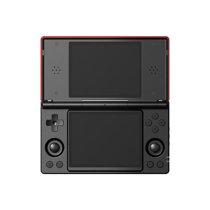 Anbernic RG DS nella colorazione Black & Crimson Red. Immagine: Anbernic.