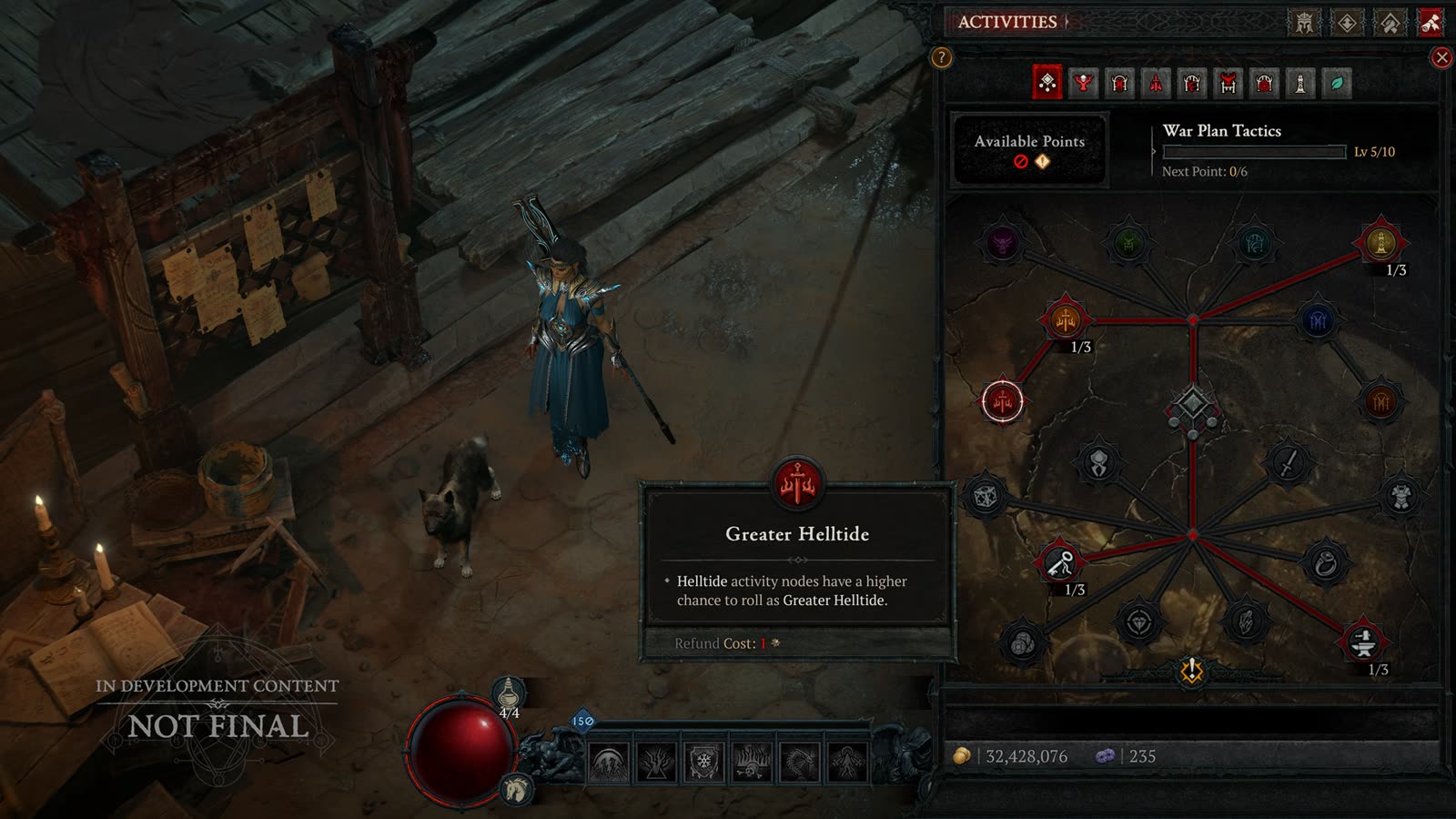 War Plans Tactics in uno screenshot ufficiale Blizzard: interfaccia e valori sono ancora in sviluppo.