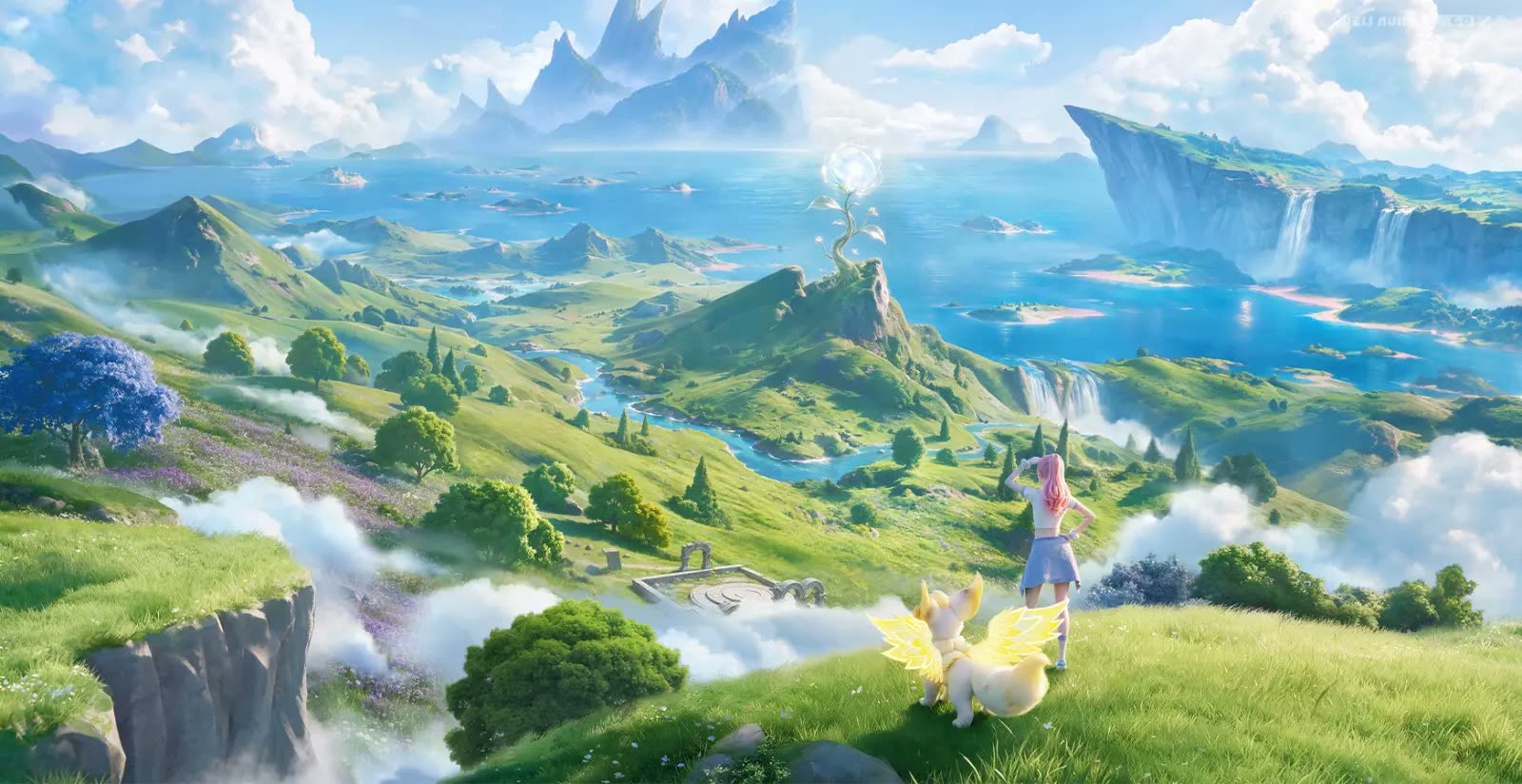 Whisperwake Isles nell’immagine ufficiale della nuova mappa: quattro aree ampliano Idyll.