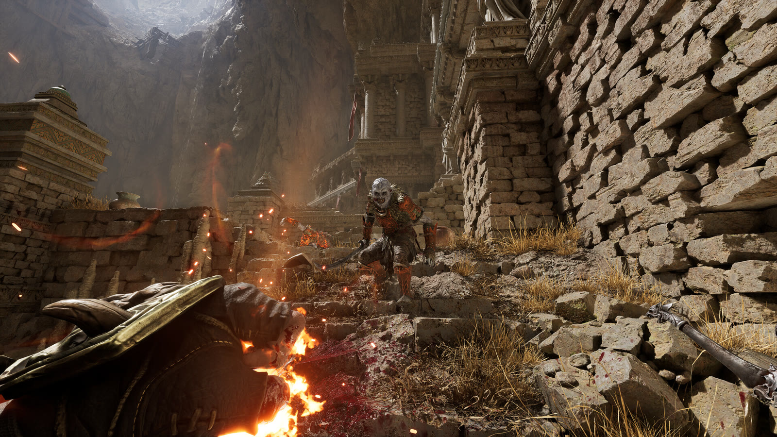 Combattimento con magia in Fatekeeper, in un’immagine ufficiale dalla pagina Steam.
