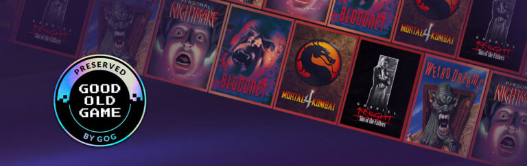 I cinque classici nel materiale promozionale ufficiale del GOG Preservation Program.