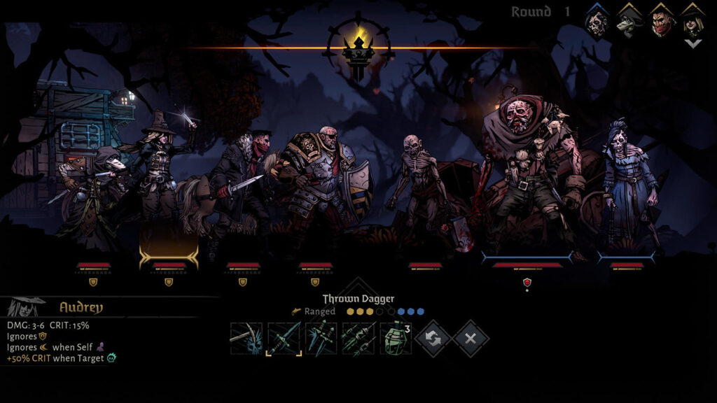 Darkest Dungeon II nello screenshot ufficiale della versione PC: materiale d’archivio, non dell’interfaccia mobile.